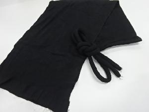 リサイクル　紗綾形に菊模様織出し喪服用帯揚げ・丸くげセット